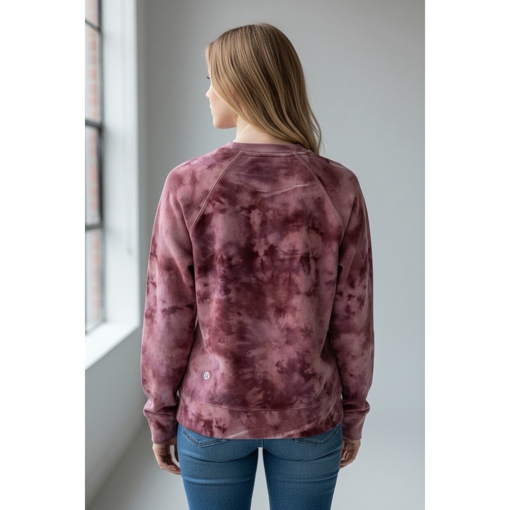 New Lululemon Velour Warm Down Crew Interstellar Cassis Multi Size 10